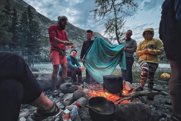 Сплав до слиянии Чуи и Катуни