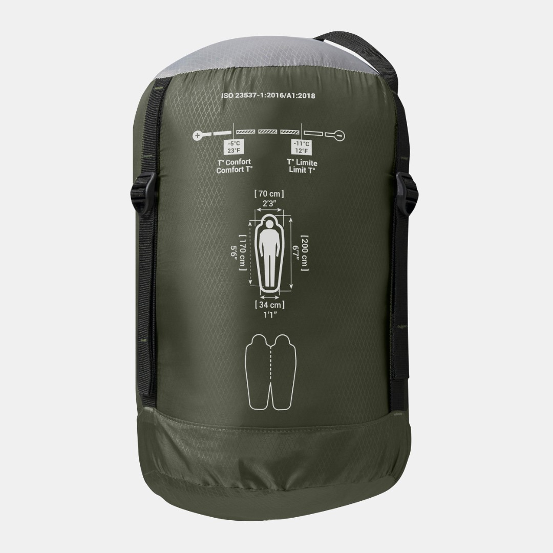 Спальник Decathlon MT500. Комфорт -5°C
